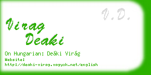 virag deaki business card